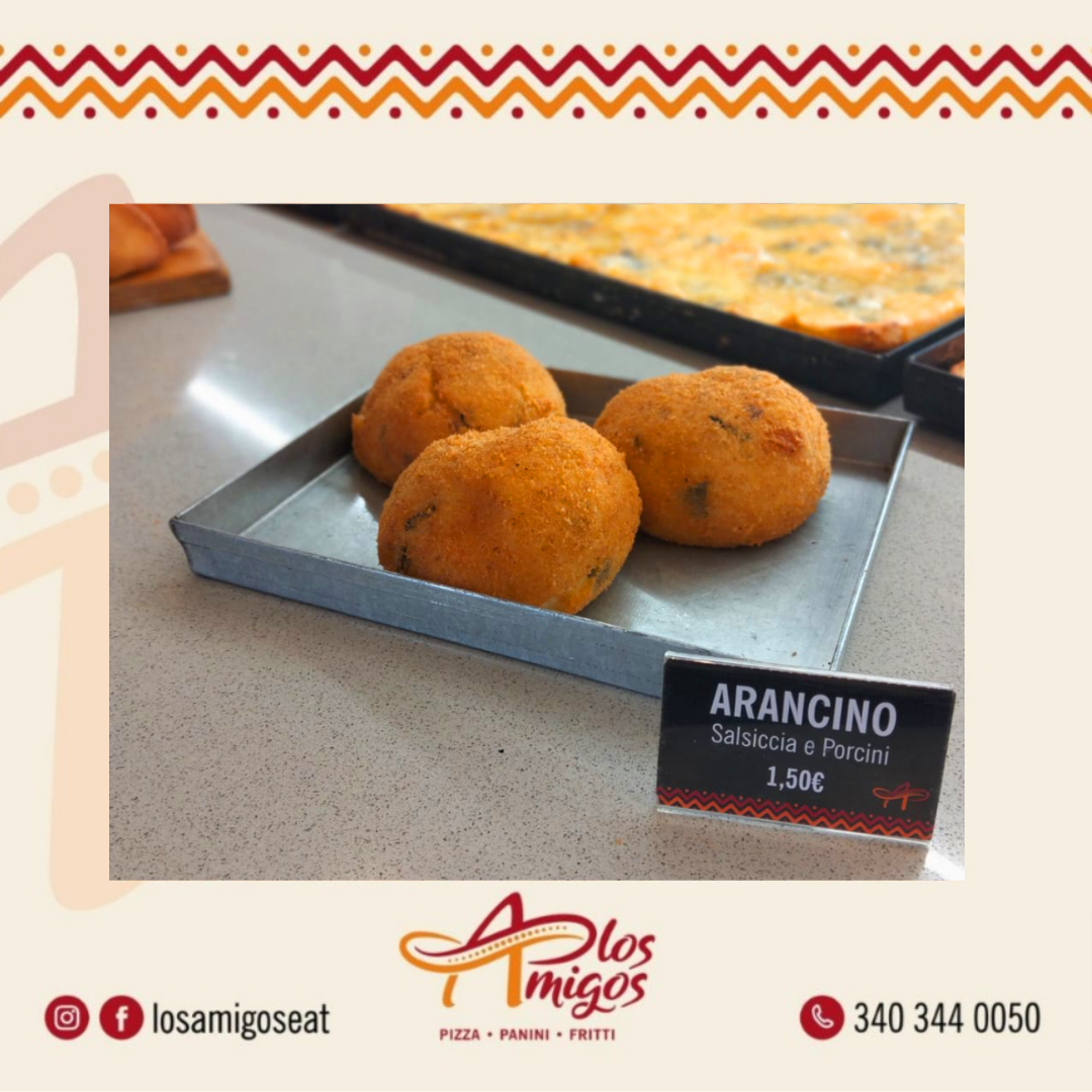 Arancino salsiccia e porcini